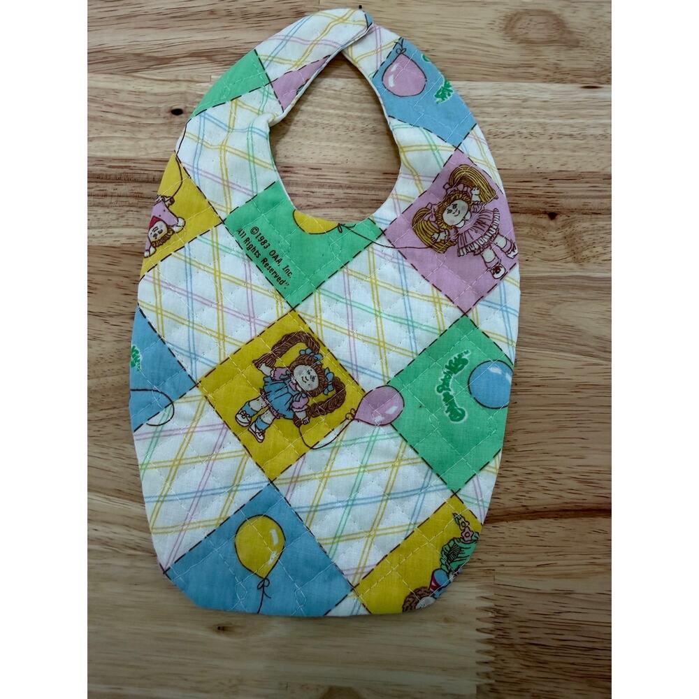 Vintage Cabbage Patch Kids 1983 Baby Bib Quilted Handmade